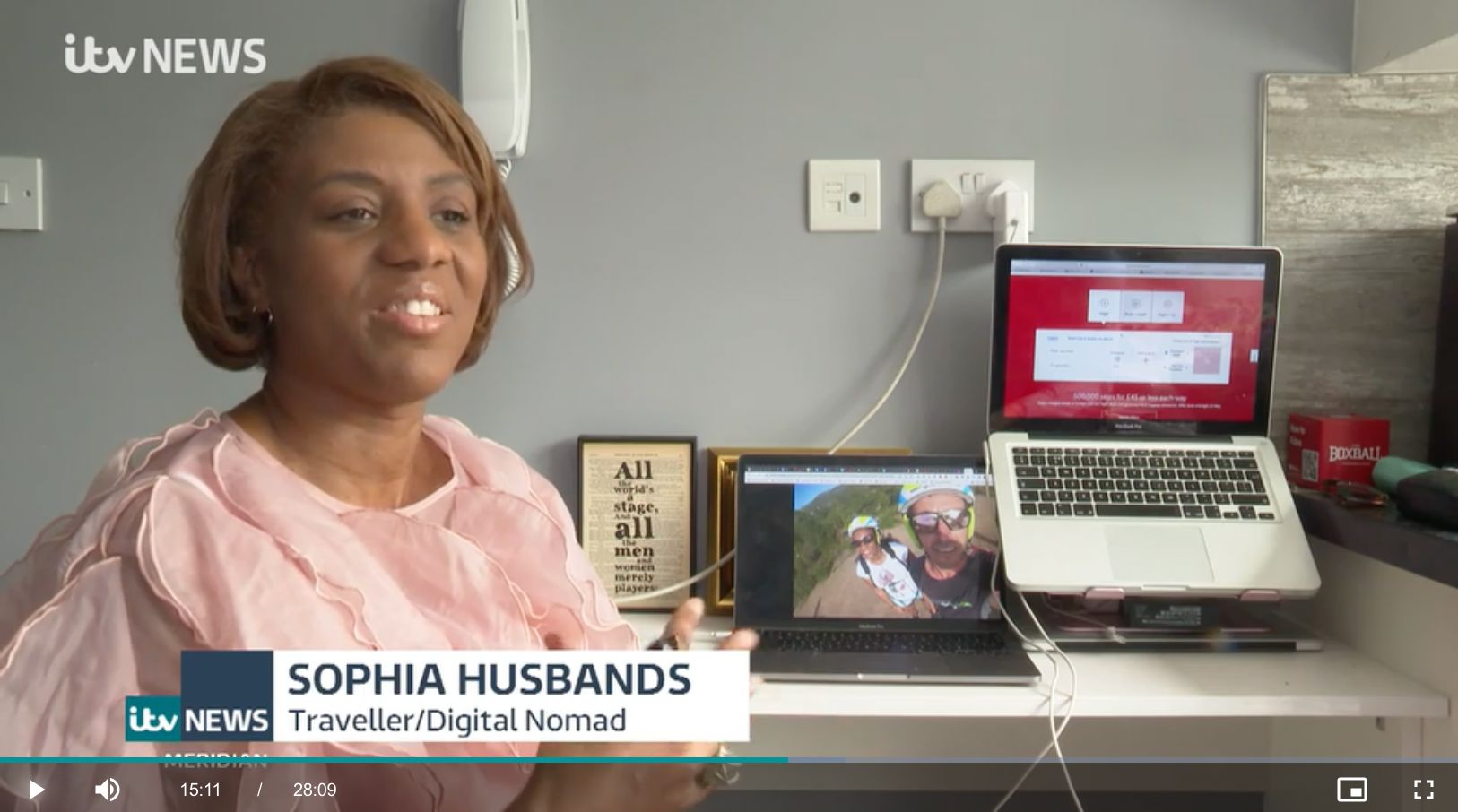 Sophia Husbands appearing on ITV News